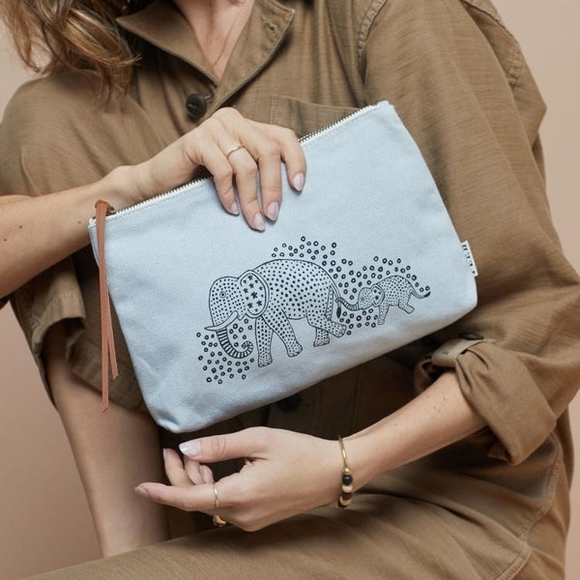 Blue Elephant Cosmetic Bag - Picture 9 of 11